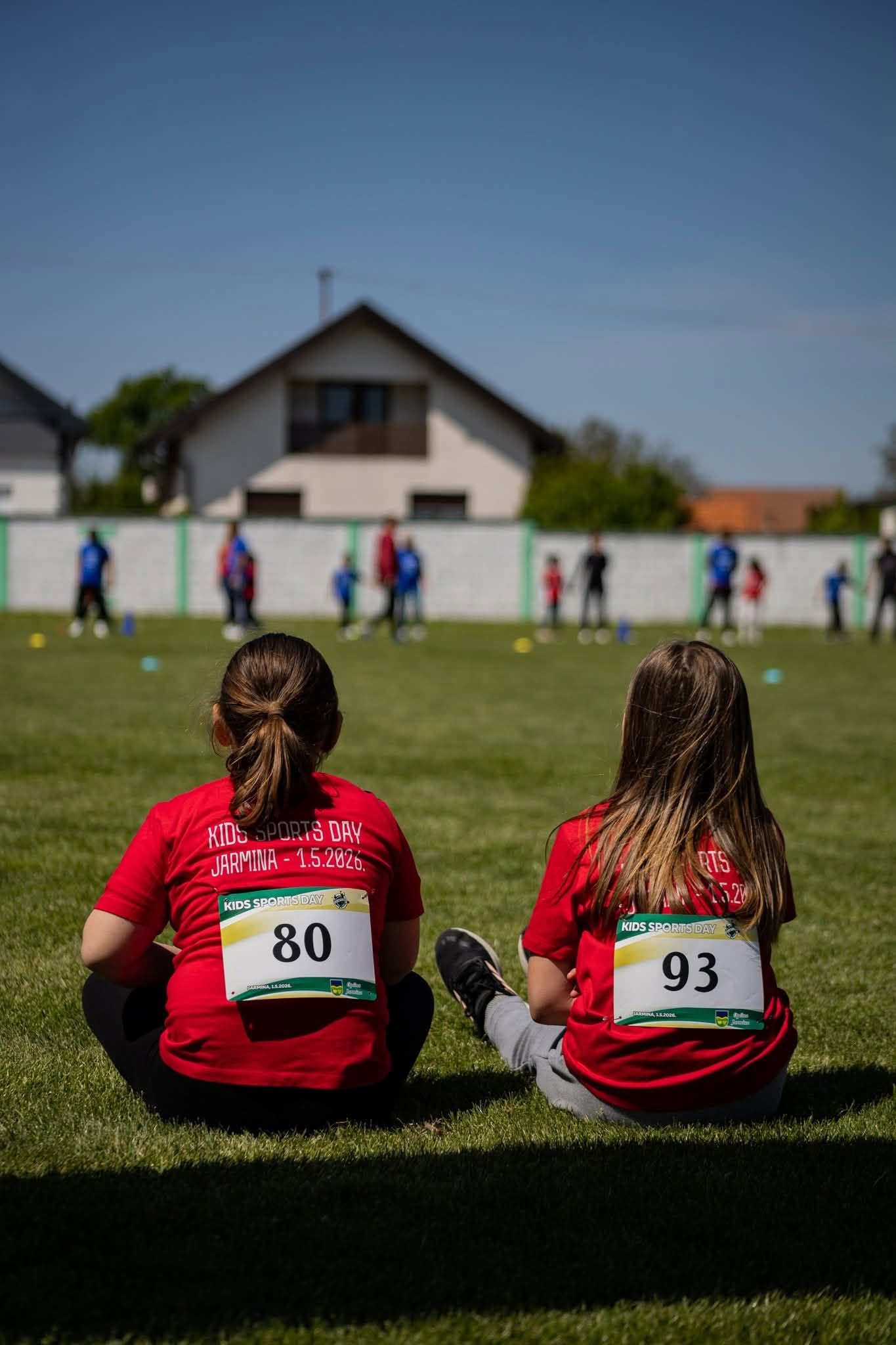Children and parents at Kids Sports Day
